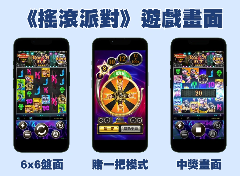 RG電子《搖滾派對老虎機》：體驗沈浸式搖滾盛宴、拿走50000倍獎金！