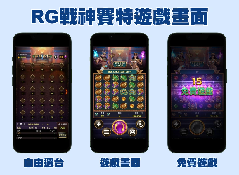富遊娛樂城 RG戰神賽特老虎機上線!跟ATG哪個更好打?玩法攻略這裡看!